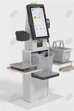 Касса самообслуживания POSCENTER SCO-K210 Mod_V2 (21.5”, J4125, 8Gb, SSD128Gb, 2D сканер, Светофор,