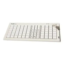 Клавиатура программируемая Poscenter S77A, 77 клавиш, MSR, ключ, USB, белая (1082)