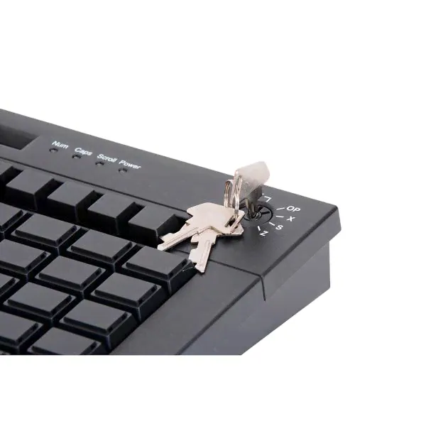 Клавиатура программируемая POScenter S67 Lite PCS67BL, мембранного типа, 67 клавиш, ключ, USB, черная 734624